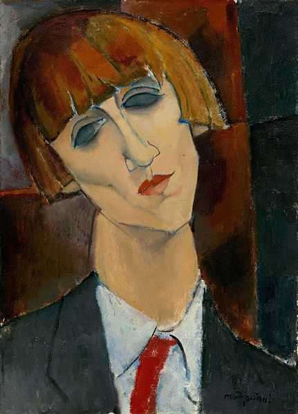 Madame Kisling (ca.1917) - Lukisan Modigliani