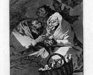 Sketsa Francisco Goya - Los Caprichos 45