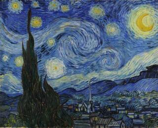 lukisan vincent van gogh - the starry night