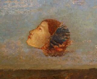 Lukisan Odilon Redon - Homage to Goya