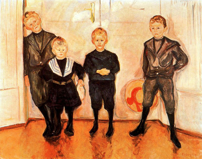 Karya Edvard Munch The Four Sons of Dr. Linde