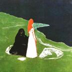 Karya Edvard Munch Twee vrouwen aan het strand