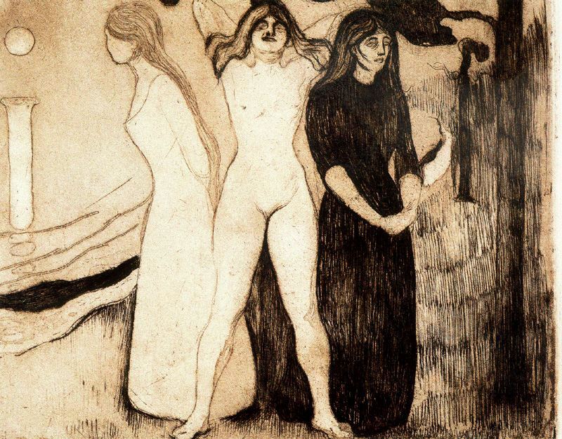 Karya Edvard Munch Woman in Three Stages