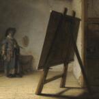 Rembrandt-The Artist in his studio