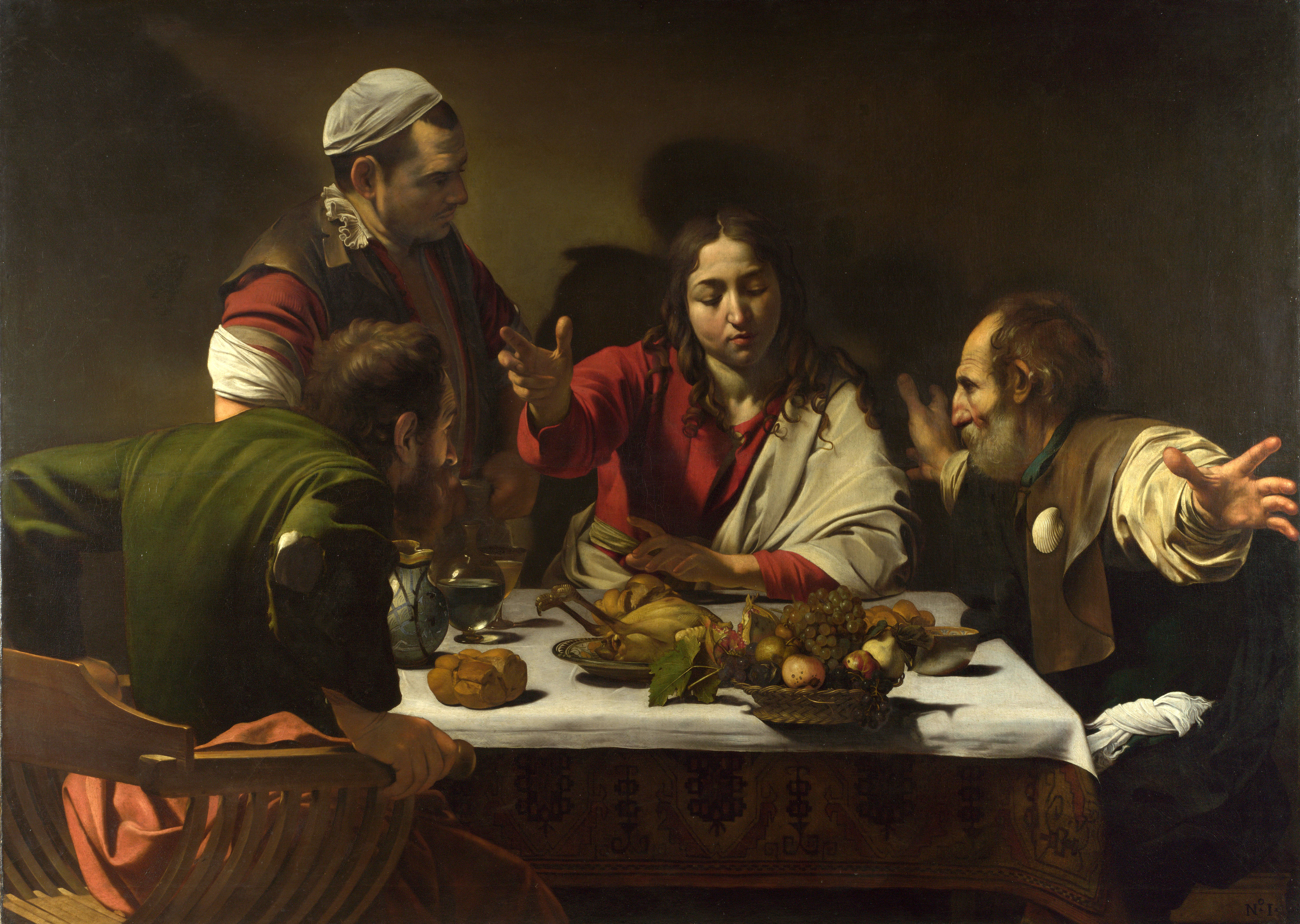 The Supper at Emmaus, wikimedia commons